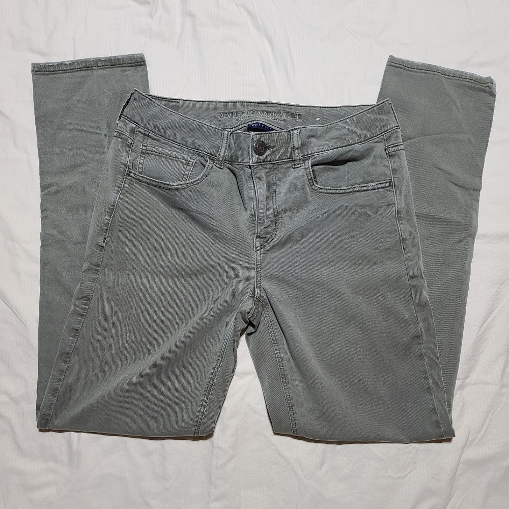 American Eagle Army Green Jeans